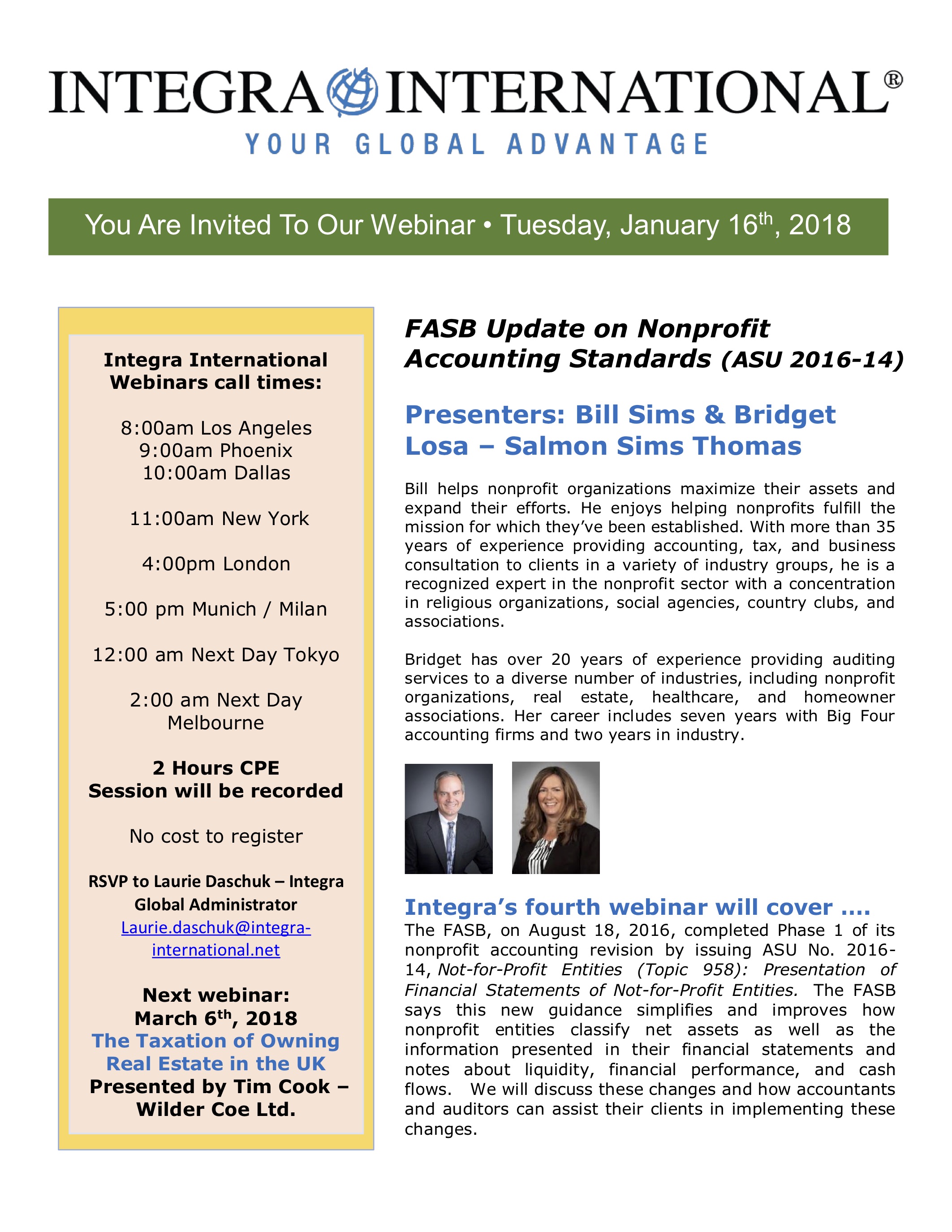 Webinar Flyer 01-18 - Integra International