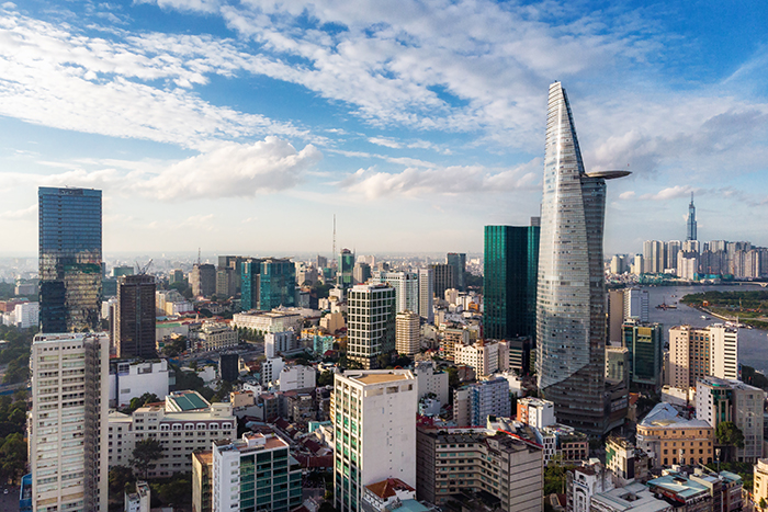 Ho Chi Minh City Vietnam Aerial View Of Saigon Cityscape Integra International